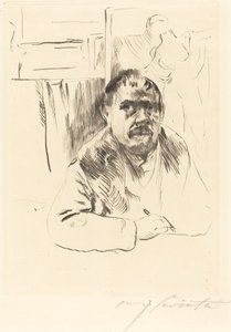 Autoportrait en manteau de fourrure, 1913 - Lovis Corinth