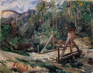 Paysage tyrolien avec pont - Lovis Corinth
