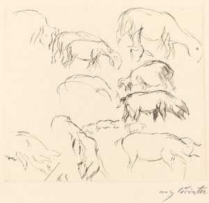 Études Animales, 1917 - Lovis Corinth