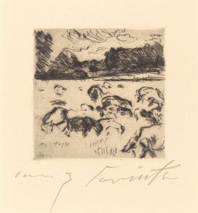 Moutons paissant - Lovis Corinth