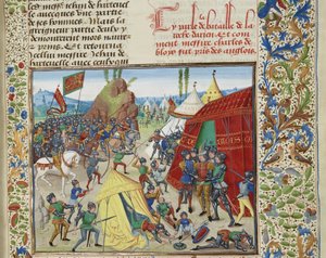 Charles de Blois capturé à la bataille de La Roche-Derrien - Loyset Liedet