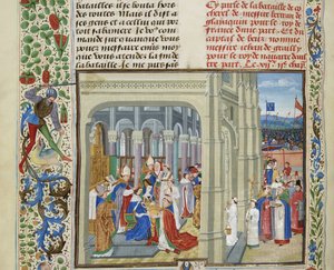 Couronnement de Charles V de France le 19 mai 1364, vers 1470-1475 - Loyset Liedet