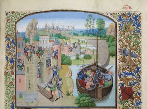 Massacre des marchands de Gand à Audenarde 1380, ca 1470-1475 - Loyset Liedet