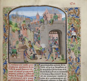 Pillage de la ville de Grammont, vers 1470-1475 - Loyset Liedet