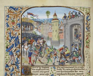 La Bataille de Caen en 1346, vers 1470-1475 - Loyset Liedet