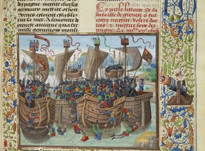 La bataille navale de Guernesey, 1342