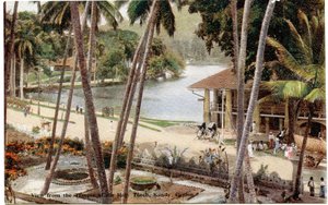 Vue depuis le Temple de la Dent Sacrée, Kandy, Ceylan, c.1900-20 - Ltd. Ceylon Plâté