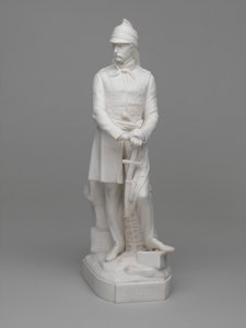 Statuette en porcelaine de Parian du Lieutenant (plus tard Major) William Hodson - Ltd Mintons