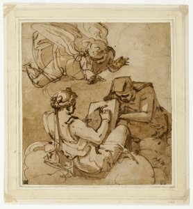 Sujet allégorique (Ange au-dessus de deux sibylles)