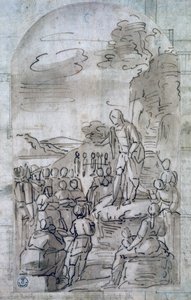 Saint Jean-Baptiste prêchant, par Luca Cambiaso (1527-1585)
