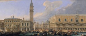 Le Molo, Venise, depuis le Bacino di San Marco, vers 1709