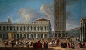 La Piazzetta et la Piazza San Marco, Venise - Luca Carlevaris