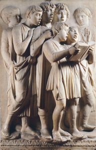 Enfants et chérubins chantant (détail) - Luca Della Robbia
