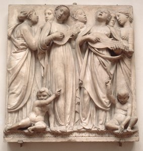 Anges chantants, relief de la Cantoria, c.1432-38