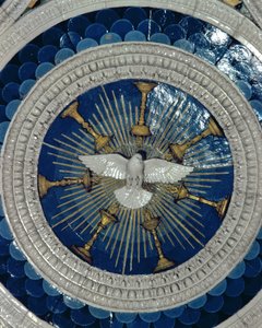 Le Saint-Esprit, rondel du tombeau du cardinal du Portugal, années 1460 - Luca Della Robbia