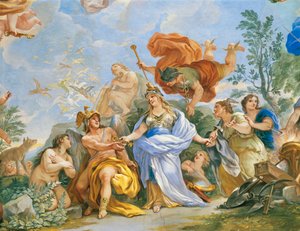 Fresque avec apothéose de la famille Médicis (détail)