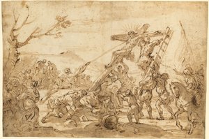 La Levée de la Croix - Luca Giordano