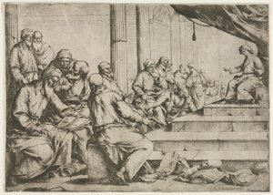 Le jeune Christ enseignant dans le temple, vers 1653 - Luca Giordano
