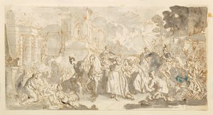 Tentation de Mordechai ( ) - Luca Giordano