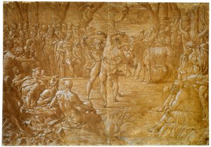 Le combat entre Entellus de Sicile et Dares de Troie, vers 1544