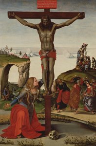 Christ en croix avec Marie Madeleine