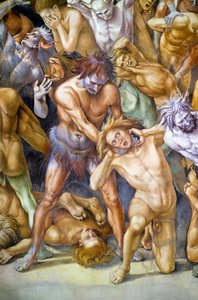 Les Damnés en enfer, du cycle de fresques du Jugement Dernier - Luca Signorelli