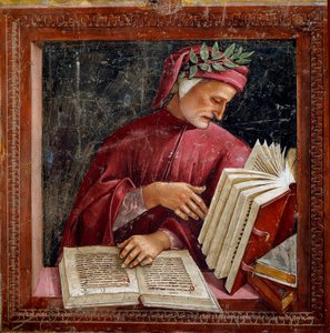 Représentation du poète italien Dante Alighieri - Luca Signorelli