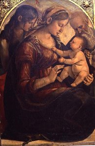 La Sainte Famille avec Saint Jean-Baptiste - Luca Signorelli