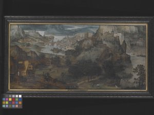 Paysage avec la fuite en Égypte - Lucas (circle of) Gassel
