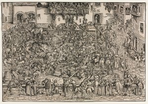 Un tournoi - Lucas Cranach
