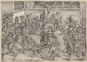 Le Tournoi avec Samson et le Lion - Lucas Cranach
