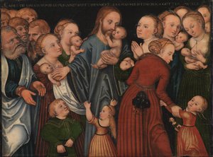 Christ bénissant les enfants - Lucas Cranach d.Æ.