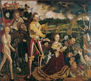 Retable avec le martyre de Sainte Catherine, panneau central