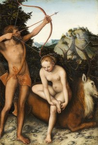 Apollon et Diane. Vers 1530 - Lucas Cranach the Elder