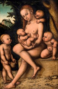 Charité, 1535 - Lucas Cranach the Elder