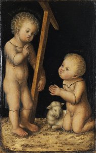 Christ et Jean-Baptiste enfants - Lucas Cranach the Elder