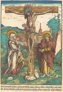 Christ sur la croix entre la Vierge et Saint Jean - Lucas Cranach the Elder