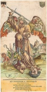 Saint Michel pesant les âmes - Lucas Cranach the Elder