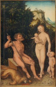 Famille des hommes naturels - Lucas Cranach the Elder