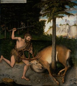 Hercule capturant la biche de Cérynie - Lucas Cranach the Elder
