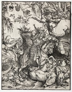 Saint Georges terrassant le dragon, 1500s - Lucas Cranach the Elder