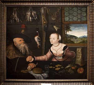 Le couple mal assorti - Lucas Cranach the Elder