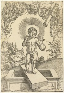 Le Christ enfant en tant que rédempteur - Lucas Cranach the Elder
