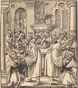 Les réformateurs Luther et Hus donnant la communion aux princes de la maison de Saxe - Lucas Cranach the Elder