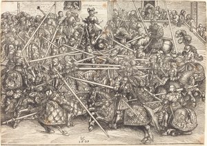 Le troisième tournoi - Lucas Cranach the Elder