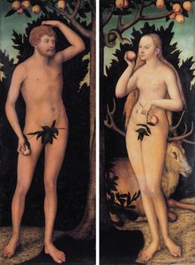 Adam et Eve - Lucas Cranach the Younger