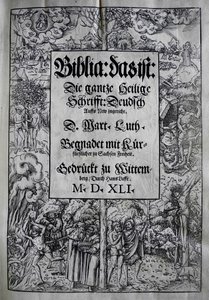 Conception de couverture Biblia par Martin Luther - Lucas Cranach the Younger