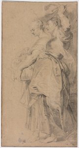 Les filles de Lot fuyant Sodome - Lucas Emil Vorsterman