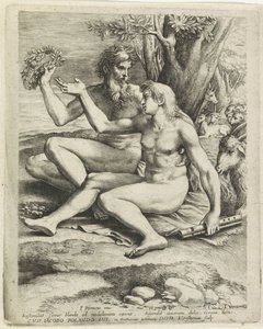 Jeune et vieux berger de chèvres - Lucas Vorsterman (I)
