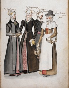Quatre Anglaises en tenue de l